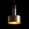 DIVINA függő lámpa sárgaréz/dekoratív fekete márvány 230V LED E27 5W