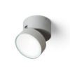 FLAVIO R felületre szerelhető világosszürke 230V LED 6W 110° IP54 3000K