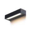ASTER 25 fali lámpa fekete tej akril 230V LED 2x6W IP65 3000K