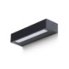 ASTER 25 fali lámpa fekete tej akril 230V LED 2x6W IP65 3000K