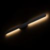 BONAREA 104 fali lámpa fekete szatén akril 230V LED 18W 120° IP54  3000K