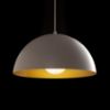 GLADYS 40 függő lámpa fehér/aranysárga 230V LED E27 30W