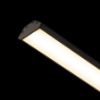 LED PROFILE J felületre szerelhető 1m fekete matt akrilát/alumínium 