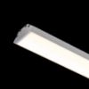 LED PROFILE J felületre szerelhető 1m fehér matt akrilát/alumínium 