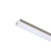 LED PROFILE G felületre szerelhető 1m fehér matt akrilát/alumínium 