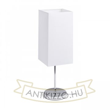 NYC/TEMPO 15/30 asztali lámpa  Polycotton fehér/króm 230V LED E27 15W