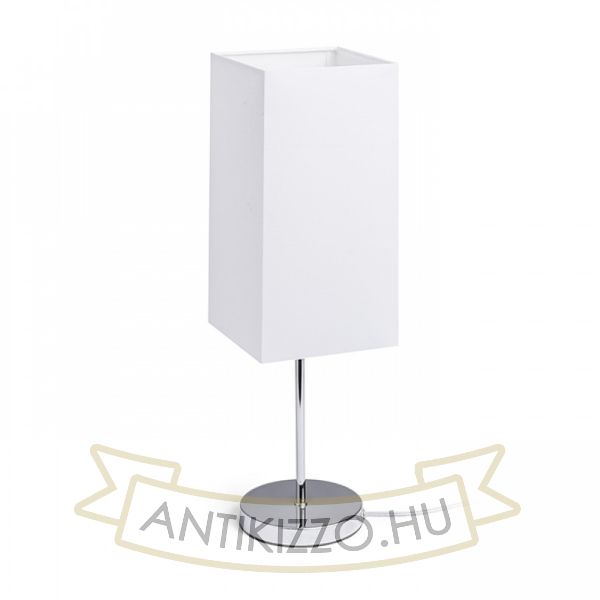 NYC/TEMPO 15/30 asztali lámpa  Polycotton fehér/króm 230V LED E27 15W