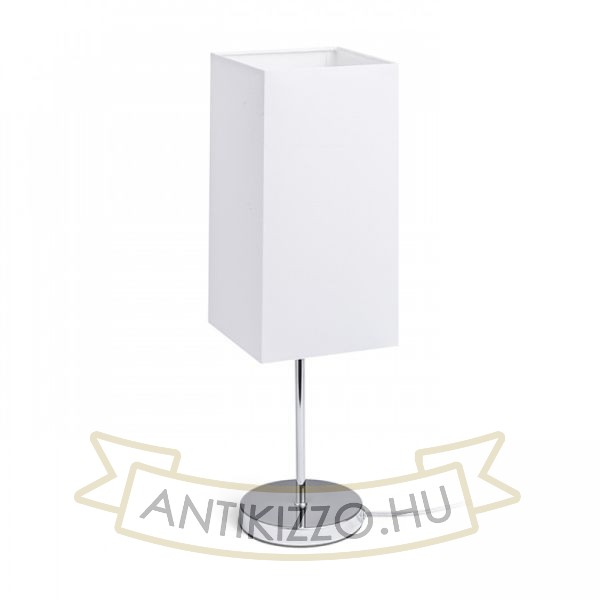 NYC/TEMPO 15/30 asztali lámpa  Polycotton fehér/króm 230V LED E27 15W