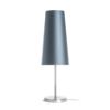 NYC/CONNY 15/30 asztali lámpa  Monaco petróleum kék/ezüst PVC/nikkel 230V LED E27 11W