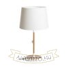 KEITH/AMBITUS 30 asztali lámpa USB-vel  Polycotton fehér/bükk 230V LED E27 15W