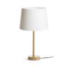 MAUI/AMBITUS 30 asztali lámpa  Polycotton fehér/fa 230V LED E27 15W