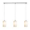 LIZ III 80 függő lámpa  opál üveg/matt nikkel 230V LED E27 3x15W