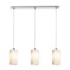 LIZ III 60 függő lámpa  opál üveg/matt nikkel 230V LED E27 3x15W