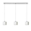 DADOS III 80 függő lámpa  opál üveg/króm 230V LED E27 3x11W