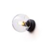 SOLARIS felületre szerelhető tiszta üveg/fekete 230V LED E14 7W