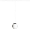 LUNA 20 egy áramkörös sínre  opál üveg/króm 230V LED E27 11W