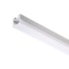 LED PROFILE D felületre szerelhető 1m  alumínium/tej akril 