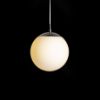 LUNA 20 függő lámpa  opál üveg/króm 230V LED E27 11W
