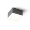 ORIN SQ mennyezeti lámpa antracitszürke szatén akril 230V LED 10W IP54 3000K