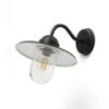 BEACON fali lámpa fekete strukturált üveg 230V LED E27 15W IP44