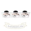 SHARM SQ III süllyesztett lámpa fehér réz 230V LED 3x10W 24° 3000K