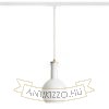 PULIRE RD egyfázisú áramkörös sínre  opál üveg/fa 230V LED E14 6W