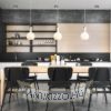 PULIRE RD egyfázisú áramkörös sínre  opál üveg/fa 230V LED E14 6W