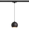 COPA háromfázisú áramkörös sínre fekete üveg 230V LED E27 11W