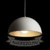 CARISSIMA 40 függő lámpa matt fehér/ezüstszürke  230V LED E27 15W