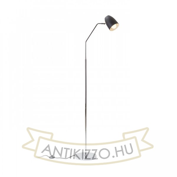 PRAGMA állólámpa fekete króm 230V LED E27 11W