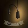 FRISCO W fali lámpa fekete 230V LED 4.2W 120° 3000K