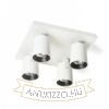 KENNY IV mennyezeti lámpa fehér/fekete  230V LED GU10 4x8W