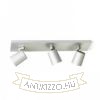 KENNY III felületre szerelhető  szálcsiszolt alumínium/fekete 230V LED GU10 3x8W