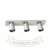 KENNY III felületre szerelhető  szálcsiszolt alumínium/fekete 230V LED GU10 3x8W