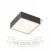 LARISA SQ 17 mennyezeti lámpa fekete  230V LED 15W  3000K