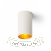 TUBA mennyezeti lámpa matt fehér/aranysárga  230V LED GU10 7W