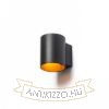 TUBA W fali lámpa matt fekete/aranysárga  230V LED G9 5W