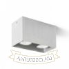 AGATE II mennyezeti lámpa  szálcsiszolt alumínium 230V LED GU10 2x7W