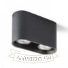MANTOVA II mennyezeti lámpa matt fekete  230V LED GU10 2x7W