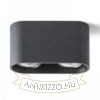 MANTOVA II mennyezeti lámpa matt fekete  230V LED GU10 2x7W