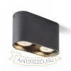 MANTOVA II mennyezeti lámpa matt fekete  230V LED GU10 2x7W