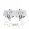 PASADENA GU10 SQ II süllyesztett lámpa  szálcsiszolt alumínium 230V LED GU10 2x7W