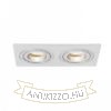 PASADENA GU10 SQ II süllyesztett lámpa  szálcsiszolt alumínium 230V LED GU10 2x7W