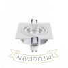 PASADENA GU10 SQ I süllyesztett lámpa  szálcsiszolt alumínium 230V LED GU10 7W