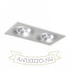 PASADENA G53 SQ II   szálcsiszolt alumínium 230V LED G53 2x15W