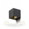 CARRE fali lámpa antracitszürke 230V LED 2x3W IP54 3000K