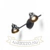 ROSITA II fali lámpa fekete/aranysárga 230V LED GU10 2x9W