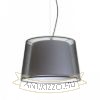 ESPLANADE függő lámpa átlátszó fekete/fehér króm 230V LED E27 15W