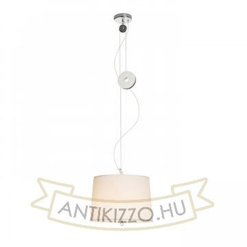 LEVITA lehúzható függeszték fehér króm 230V LED E27 15W