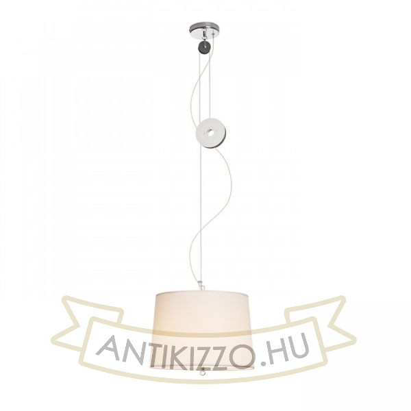 LEVITA lehúzható függeszték fehér króm 230V LED E27 15W